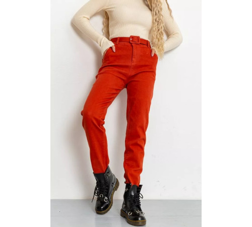 Штани жіночі, колір теракотовий, 131R111