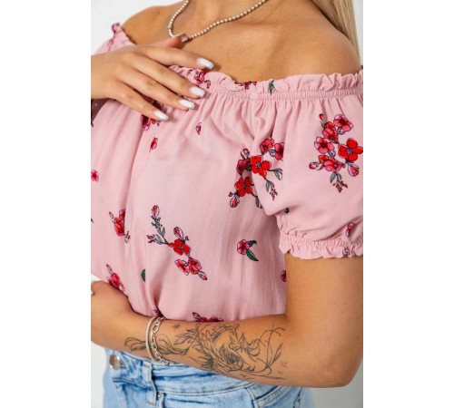 Топ женский нарядный, цвет пудровый, 244R282