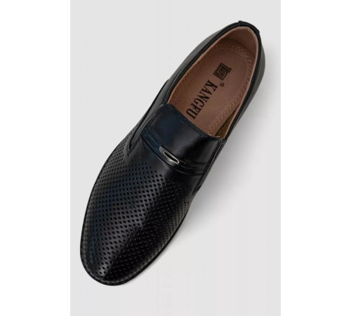 Туфлі чоловічі з перфорацією, колір темно-синій, 243RB1992