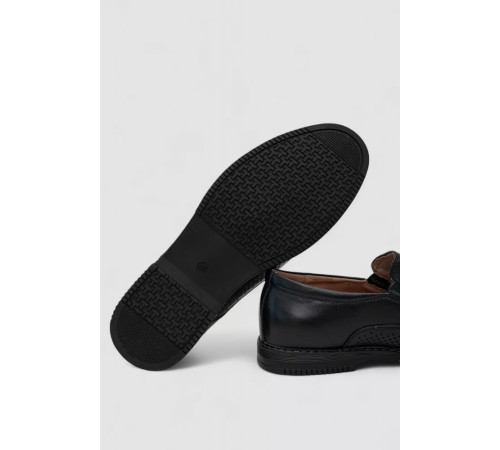 Туфлі чоловічі з перфорацією, колір темно-синій, 243RB1992