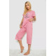 Женская пижама с принтом, цвет розовый, 243R7062