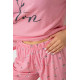 Женская пижама с принтом, цвет розовый, 243R7062