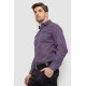 Сорочка чоловіча з принтом, колір сливовий, 214R7168