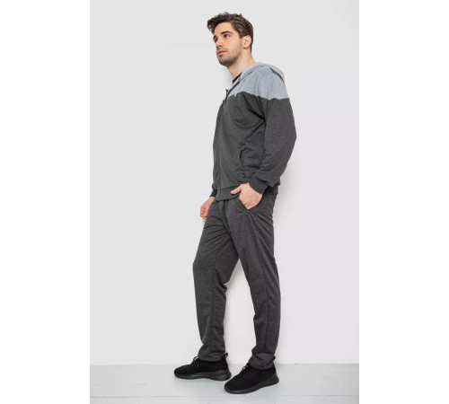 Спорт костюм чоловічий, колір темно-сірий, 244R988