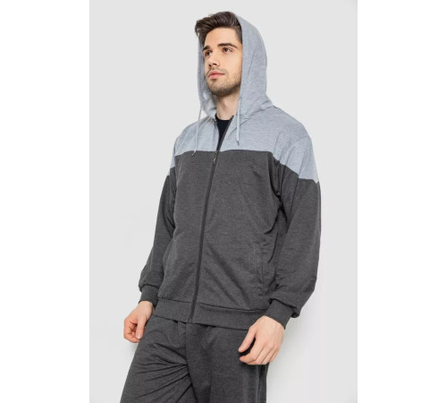 Спорт костюм чоловічий, колір темно-сірий, 244R988