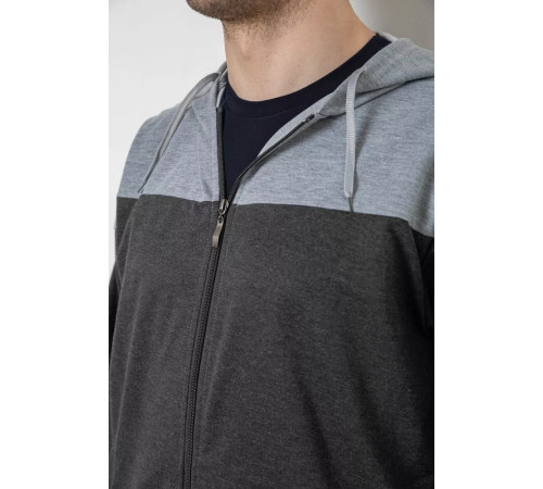 Спорт костюм чоловічий, колір темно-сірий, 244R988