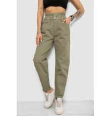Джинси жіночі, колір оливковий, 182R1601