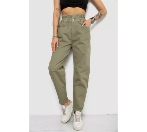 Джинси жіночі, колір оливковий, 182R1601