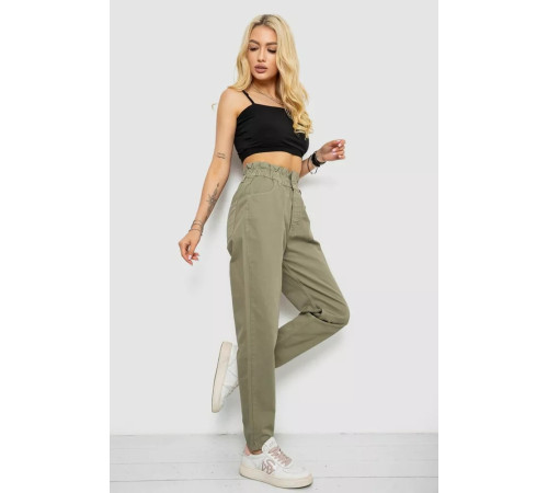 Джинси жіночі, колір оливковий, 182R1601