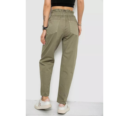 Джинси жіночі, колір оливковий, 182R1601