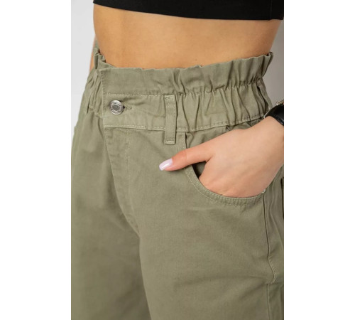 Джинси жіночі, колір оливковий, 182R1601