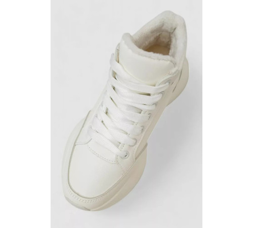 Кросівки жіночі зимові на хутрі, колір білий, 248RXM18