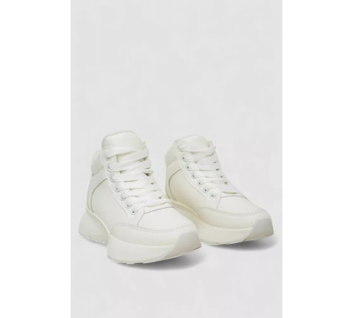 Кросівки жіночі зимові на хутрі, колір білий, 248RXM18