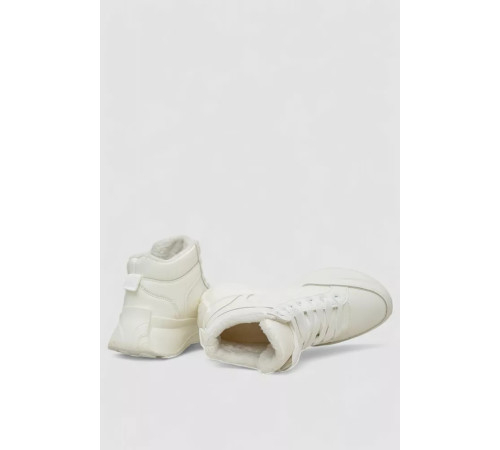 Кросівки жіночі зимові на хутрі, колір білий, 248RXM18