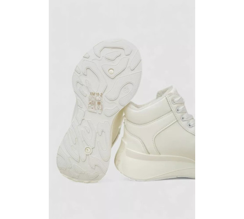 Кросівки жіночі зимові на хутрі, колір білий, 248RXM18