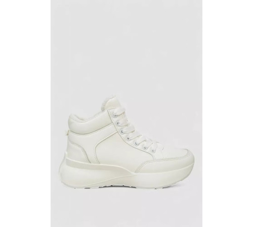 Кросівки жіночі зимові на хутрі, колір білий, 248RXM18