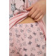 Піжама жіноча з принтом, колір рожевий, 243R5784