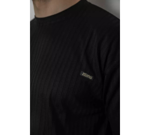 Футболка мужская однотонная, цвет черный, 244R3130