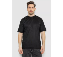 Футболка мужская однотонная, цвет черный, 244R3130