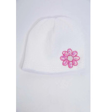 Дитяча шапка, молочно-рожевого кольору з пайєтками, 167R7802