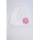 Дитяча шапка, молочно-рожевого кольору з пайєтками, 167R7802