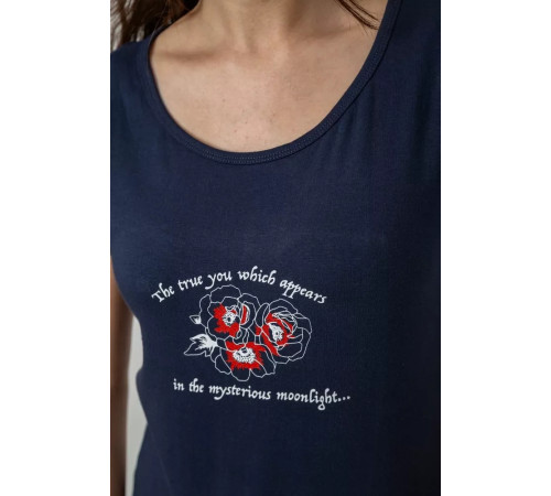 Женская пижама с принтом, цвет синий, 243R1484-006