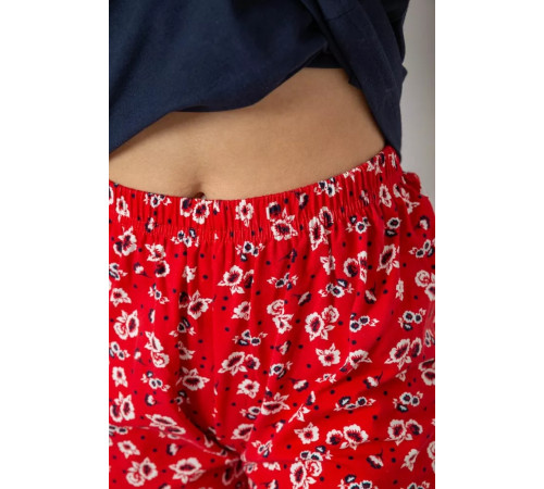 Женская пижама с принтом, цвет синий, 243R1484-006