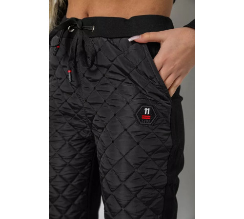 Штани жіночі укорочені, колір чорний, 243RA039