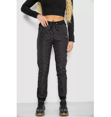 Штани жіночі укорочені, колір чорний, 243RA039