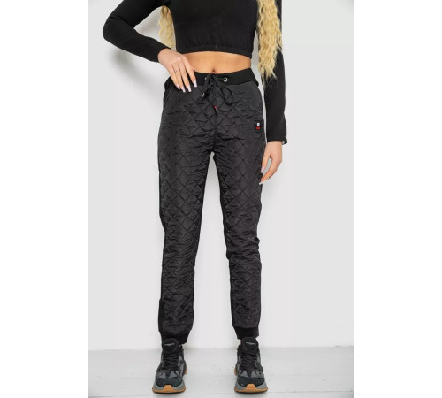 Штани жіночі укорочені, колір чорний, 243RA039