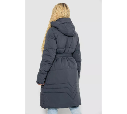 Пуховик женский зимний, цвет серо-синий, 243R8806
