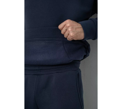 Спорт костюм чоловічий на флісі, колір темно-синій, 177R235
