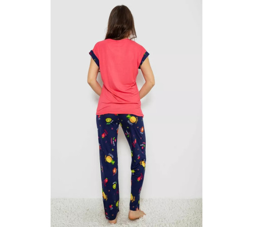 Пижама женская с принтом, цвет розовый, 243R2121.