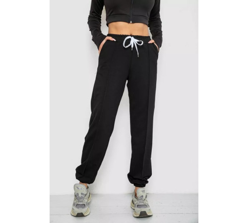 Спортивные брюки женские, цвет черный, 247R4670-1