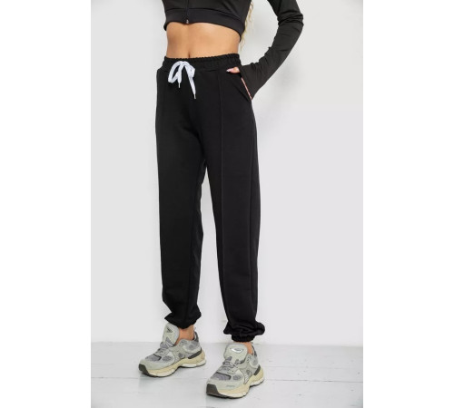 Спортивные брюки женские, цвет черный, 247R4670-1