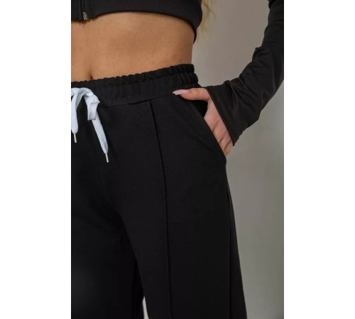 Спортивные брюки женские, цвет черный, 247R4670-1