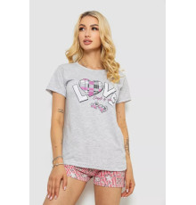 Піжама жіноча, колір сірий, 243R50716