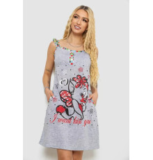 Сарафан домашний, цвет серо-красный, 238RH8