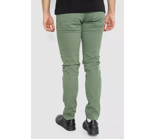 Джинси чоловічі однотонні, колір хакі, 247R6301