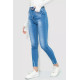 Джинси жіночі з потертостями, колір синій, 214R1531