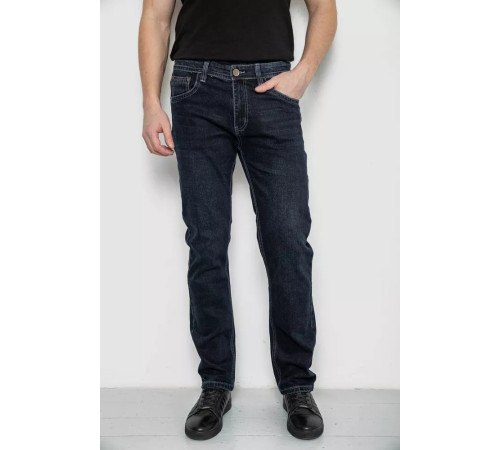 Джинси чоловічі демісезонні, колір темно-синій, 243R8136