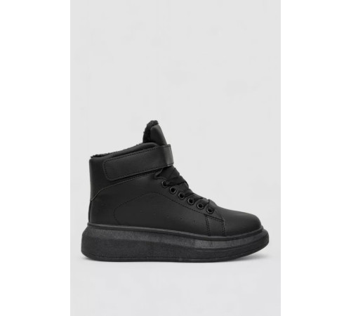 Кросівки жіночі зимові на хутрі, колір чорний, 248RA2252