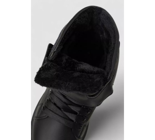 Кросівки жіночі зимові на хутрі, колір чорний, 248RA2252