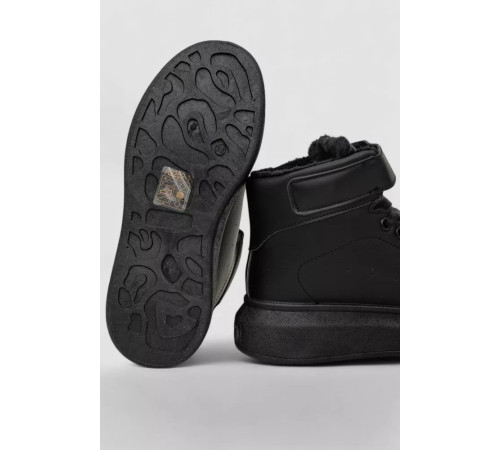 Кросівки жіночі зимові на хутрі, колір чорний, 248RA2252