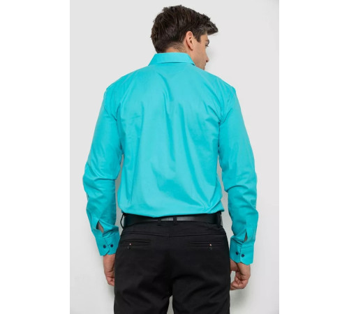 Сорочка чоловіча, колір бірюзовий, 214R7158