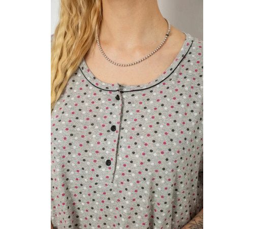 Ночная рубашка, цвет серо-розовый, 238R58370-1