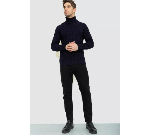 Гольф-свитер мужской, цвет темно-синий, 161R619