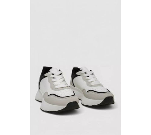 Кросівки жіночі, колір біло-чорний, 248RXM60-86-2