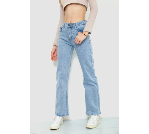 Джинси жіночі стрейч, колір блакитний, 129R2350