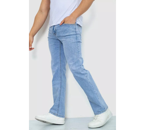 Джинсы мужские однотонные, цвет голубой, 244R6078.